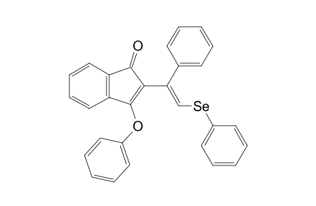 3-Phenoxy-2-[1-phenyl-2-(phenylseleno)ethenyl]inden-1-one