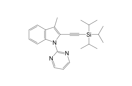 3-Methyl-1-(pyrimidin-2-yl)-2-[(triisopropylsilyl)ethynyl]-1H-indole