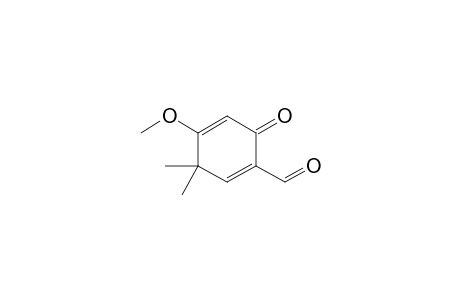 4-methoxy-3,3-dimethyl-6-oxidanylidene-cyclohexa-1,4-diene-1-carbaldehyde
