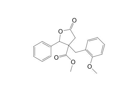 Methyl 3-(2-methoxybenzyl)-5-oxo-2-phenyltetrahydrofuran-3-carboxylate