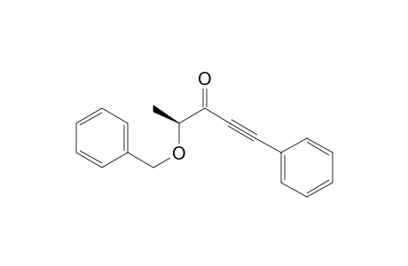 1-Pentyn-3-one, 1-phenyl-4-(phenylmethoxy)-, (S)-