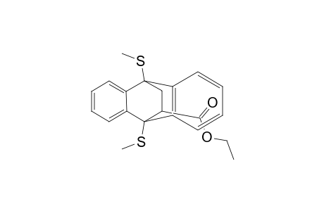 9,10-Ethanoanthracene-11-carboxylic acid, 9,10-dihydro-9,10-bis(methylthio)-, ethyl ester