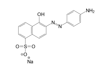 1-Naphthalenesulfonic acid, 6-[(4-aminophenyl)azo]-5-hydroxy, monosodium salt