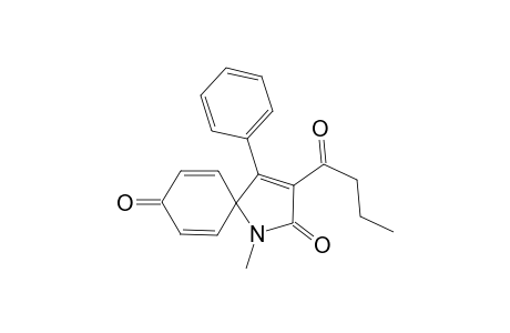 3-Butyryl-1-methyl-4-phenyl-1-azaspiro[4.5]deca-3,6,9-triene-2,8-dione