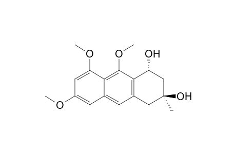 (1R,3S)-6,8,9-trimethoxy-3-methyl-2,4-dihydro-1H-anthracene-1,3-diol