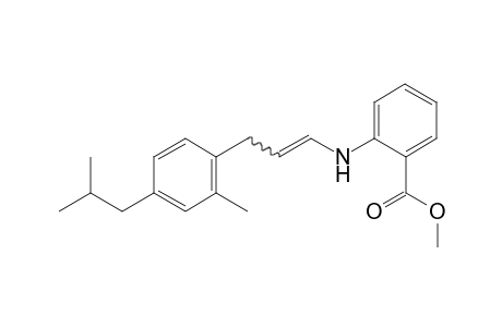 (E/Z)-Methyl 2-((3-(4-isobutyl-2-methylphenyl)prop-1-en-1-yl)amino)benzoate