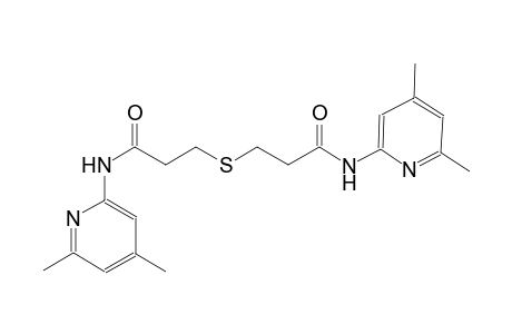 N-(4,6-dimethyl-2-pyridinyl)-3-({3-[(4,6-dimethyl-2-pyridinyl)amino]-3-oxopropyl}sulfanyl)propanamide