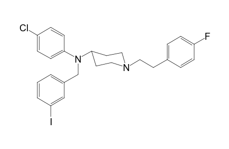 N-4-Chlorophenyl-1-[2-(4-fluorophenyl)ethyl]-N-3-iodobenzylpiperidin-4-amine