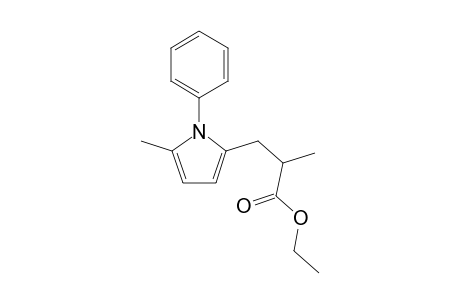 Ethyl .beta.-(1-phenyl-2-methylpyrrol-5-yl)isobutyrate