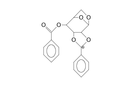 4-O-Benzoyl-2,3-O-benzilidenium-1,6-anhydro-B-D-gulopyranose cation