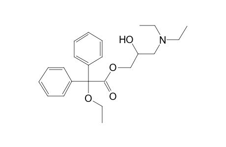 3-(Diethylamino)-2-hydroxypropyl ethoxy(diphenyl)acetate