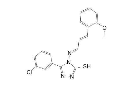 5-(3-chlorophenyl)-4-{[(E,2E)-3-(2-methoxyphenyl)-2-propenylidene]amino}-4H-1,2,4-triazol-3-yl hydrosulfide