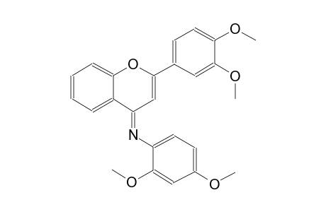 N-[(4E)-2-(3,4-dimethoxyphenyl)-4H-chromen-4-ylidene]-2,4-dimethoxyaniline