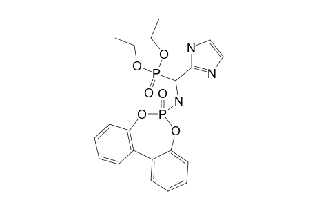 6-OXO-6-LAMBDA(5)-DIBENZO-[D,F]-[1,3,2]-DIOXAPHOSPHEPIN-6-YL-DIETHYL-1H-2-IMIDAZOLYL-AMINOMETHYL-PHOSPHONATE