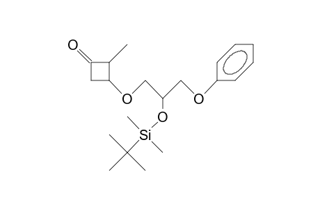 cis-3-(2-<T-Butyl-dimethyl-silyloxy>-3-phenoxypropoxy)-2-methyl-cyclobutanone