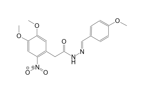 2-(4,5-dimethoxy-2-nitrophenyl)-N'-[(E)-(4-methoxyphenyl)methylidene]acetohydrazide
