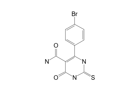 6-(PARA-BROMOPHENYL)-4-OXO-2-THIOXO-1,2,3,4-TETRAHYDROPYRIMIDINE-5-CARBOXAMIDE