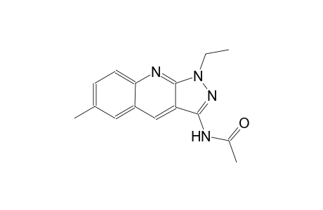 N-(1-ethyl-6-methyl-1H-pyrazolo[3,4-b]quinolin-3-yl)acetamide