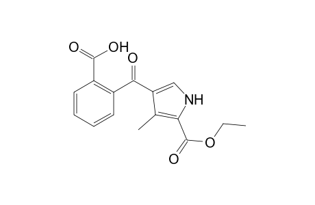 2-(5-carbethoxy-4-methyl-1H-pyrrole-3-carbonyl)benzoic acid