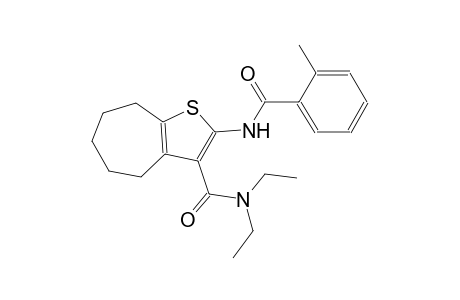4H-cyclohepta[b]thiophene-3-carboxamide, N,N-diethyl-5,6,7,8-tetrahydro-2-[(3-methylbenzoyl)amino]-
