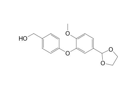 [4-[5-(1,3-dioxolan-2-yl)-2-methoxy-phenoxy]phenyl]methanol