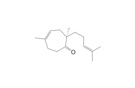 2,5-Dimethyl-2-(4-methylpent-3-enyl)-1-cyclohept-4-enone