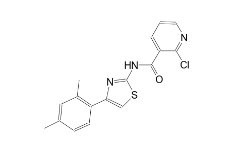 2-chloro-N-[4-(2,4-dimethylphenyl)-1,3-thiazol-2-yl]nicotinamide