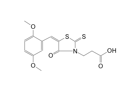 3-thiazolidinepropanoic acid, 5-[(2,5-dimethoxyphenyl)methylene]-4-oxo-2-thioxo-, (5E)-