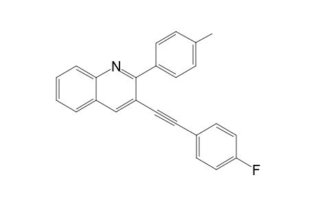 3-[(4-Fluorophenyl)ethynyl]-2-(p-tolyl)quinoline