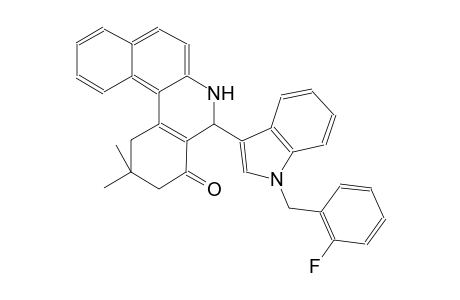 benzo[a]phenanthridin-4(1H)-one, 5-[1-[(2-fluorophenyl)methyl]-1H-indol-3-yl]-2,3,5,6-tetrahydro-2,2-dimethyl-