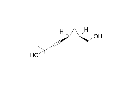 4-((1S*,2R*)-2-Hydroxymethylcyclopropyl)-2-methylbut-3-yn-2-ol