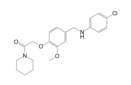 N-(4-chlorophenyl)-N-{3-methoxy-4-[2-oxo-2-(1-piperidinyl)ethoxy]benzyl}amine