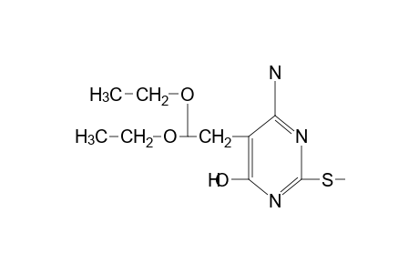 4-AMINO-6-HYDROXY-2-(METHYLTHIO)-5-PYRIMIDINEACETALDEHYDE,DIETHYL ACETAL