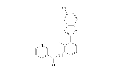 3-pyridinecarboxamide, N-[3-(5-chloro-2-benzoxazolyl)-2-methylphenyl]-