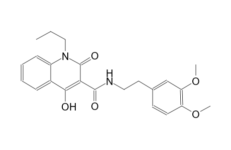 N-[2-(3,4-dimethoxyphenyl)ethyl]-4-hydroxy-2-oxo-1-propyl-1,2-dihydro-3-quinolinecarboxamide