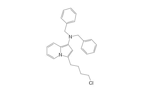 N,N-Dibenzyl-3-(4-chlorobutyl)indolizin-1-amine