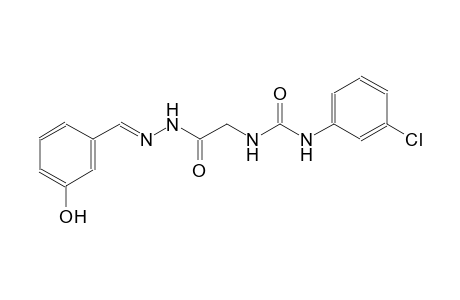 N-(3-chlorophenyl)-N'-{2-[(2E)-2-(3-hydroxybenzylidene)hydrazino]-2-oxoethyl}urea