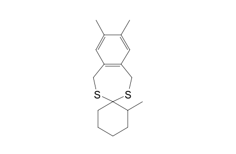 1,5-dihydro-2',7,8-trimethylspiro[2,4-benzodithiepin-3,1'-cyclohexane