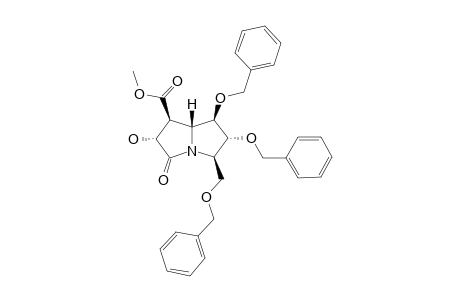 METHYL-(1S,2R,6R,7R,7AR)-6,7-BIS-(BENZYLOXY)-5-[(BENZYLOXY)-METHYL]-2-HYDROXY-3-OXOHEXAHYDRO-1H-PYRROLIZINE-1-CARBOXYALTE