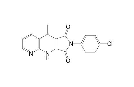 5-Methyl-7-(p-chlorophenyl)-8a,9-dihydro-5H-pyrrolo[3,4-b]naphthyridine-6,8 (5aH,7H)-dione