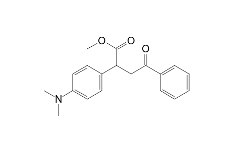 3-benzoyl-2-[p-(dimethylamino)phenyl]propionic acid, methyl ester