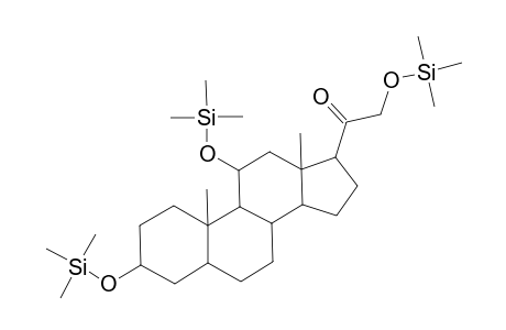 Pregnan-20-one, 3,11,21-tris[(trimethylsilyl)oxy]-, (3.alpha.,5.beta.,11.beta.)-
