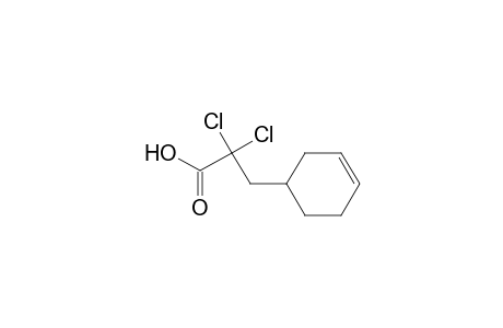3-Cyclohexene-1-propanoic acid, .alpha.,.alpha.-dichloro-, (.+-.)-