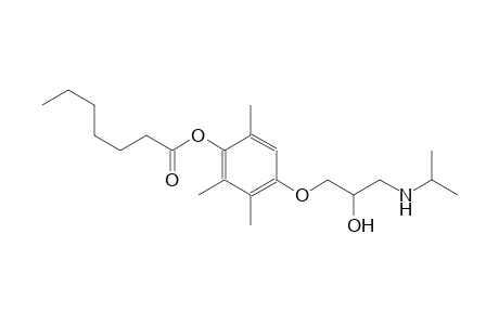 4-[2-hydroxy-3-(isopropylamino)propoxy]-2,3,6-trimethylphenyl heptanoate
