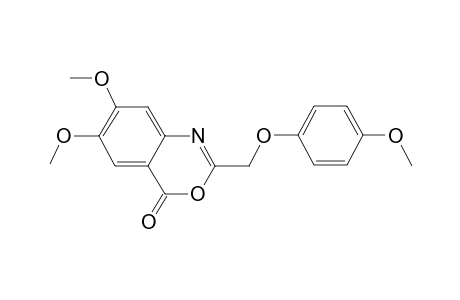 4H-3,1-Benzoxazin-4-one, 6,7-dimethoxy-2-(4-methoxyphenoxymethyl-