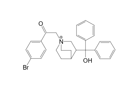 1-(4-bromophenyl)-2-[3-[hydroxy(diphenyl)methyl]-1-azoniabicyclo[2.2.2]octan-1-yl]ethanone