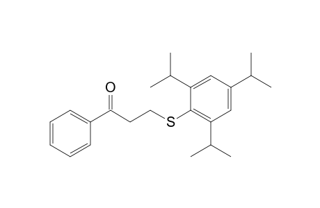1-Phenyl-3-[(2,4,6-triisopropylphenyl)sulfanyl]propan-1-one