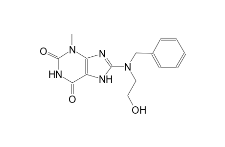 1H-purine-2,6-dione, 3,7-dihydro-8-[(2-hydroxyethyl)(phenylmethyl)amino]-3-methyl-