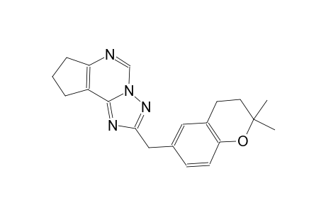 7H-cyclopenta[e][1,2,4]triazolo[1,5-c]pyrimidine, 2-[(3,4-dihydro-2,2-dimethyl-2H-1-benzopyran-6-yl)methyl]-8,9-dihydro-