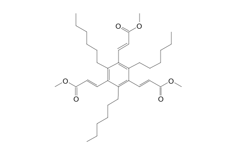 (E)-3-[2,4,6-TRIHEXYL-3,5-BIS-[(E)-2-METHOXYCARBONYLVINYL]-PHENYL]-ACRYLIC-ACID-METHYLESTER